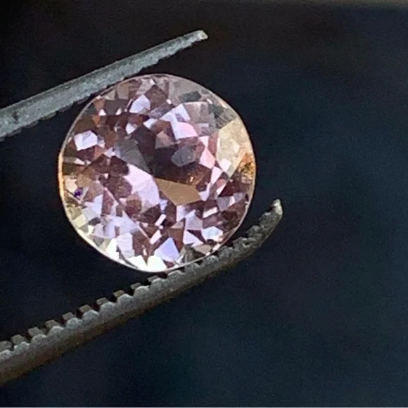 1.10 Ct Pink Tourmaline Round Faceted Gemstone - Picture 14 of 17